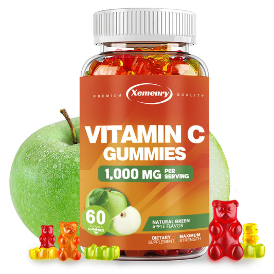Vitamin C Gummies - Powerful Antioxidants for Skin Nutrition Health Immune Health Brighten Skin - 60 Gummies